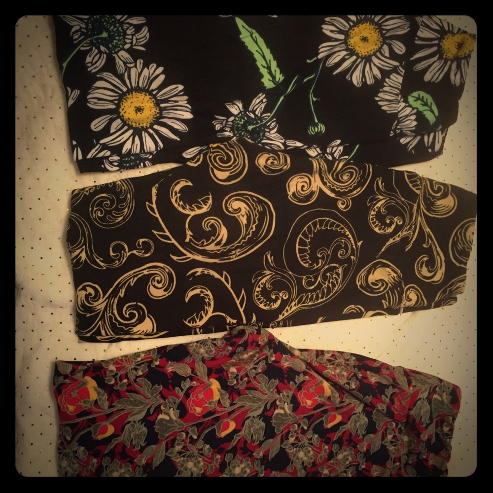 3 pair of OS Lularoe leggings